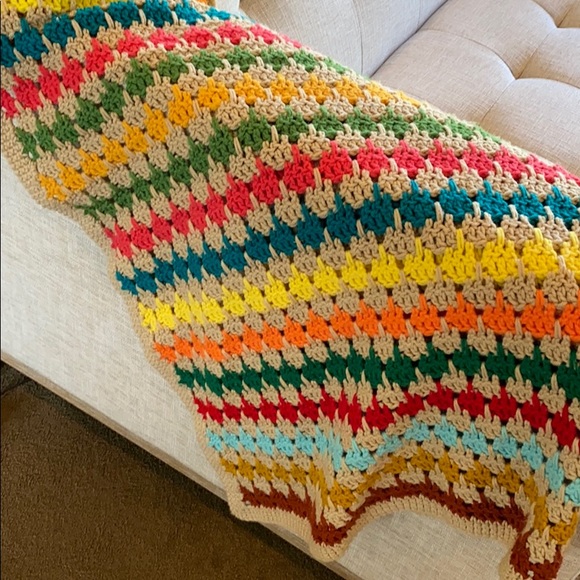 BOHO HANDMADE Lap/ Baby Quilt 40 X 40 - Picture 2 of 4